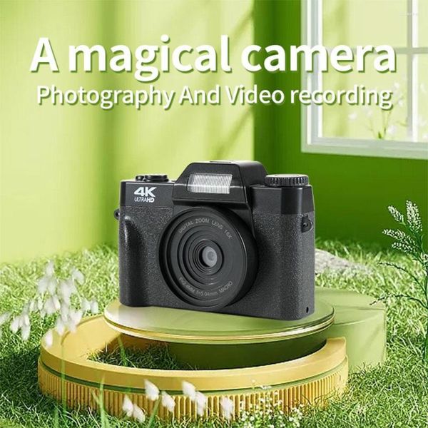 Cámaras digitales 4K HD Retro Videocámara Auto Focus 48MP Cámara de grabación Anti-vibración Viaje Portátil Integrado USB 2.0 Soporte TF