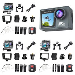 Appareils photo numériques 5K Caméra de sport étanche Wifi Télécommande 2.0 et 1.3 Double couleur Sn Casque d'équitation DV Drop Livraison Otuzm