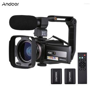 Digitale camera's Andoer 4K 60fps Ultra HD Videocamera DV Camcorder 48mp 16x Zoom WiFi Sharing Time Lapse slow motion voor PographyDigital Lor