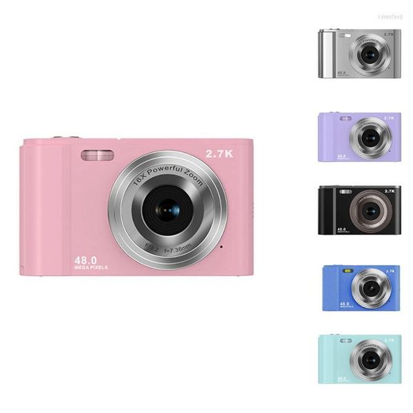 Appareils Photo Numériques Caméra 2.7K HD 48MP Vlogging Avec Zoom 16X Convient Aux Enfants Et Aux Adolescents