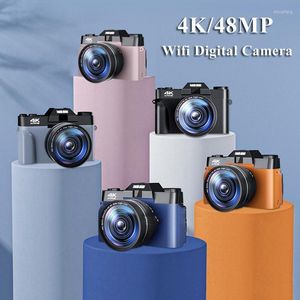 Caméra de caméras numériques 48MP Vlogging CamCrorder pour YouTube WiFi portable portable 16XZOOM Time-lapse ralenti