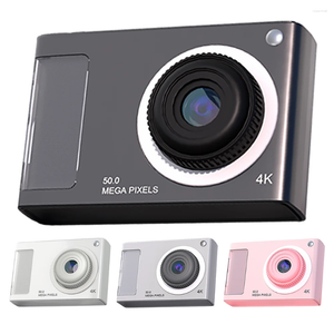 Appareils photo numériques Caméra CCD 4X Zoom Compact Petit double objectif Pointez et tirez une carte de 32 Go Anti-secousse Cadeau pour les étudiants adolescents