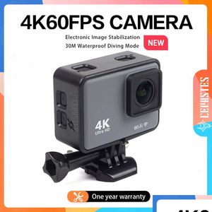 Digitale camera's Cerastes 4K 60Fps Wifi Anti Shake Action met afstandsbediening Sn Waterdichte Sport Drive Recorder 230325 Drop Delivery P Dhdcs