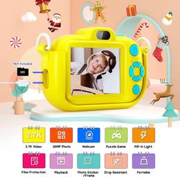 Digitale camera's Kinderen voor Pography Kids 36m 2.7k videorecordercamera met invullicht kinderspeelgoed