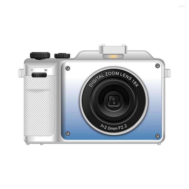 Fotocamere digitali Shell fai-da-te Fotocamera da 48 MP per Pography Anteriore posteriore Dual Lens Selfie Videocamera 4K Registratore 18X Messa a fuoco automatica Webcam Precipitò