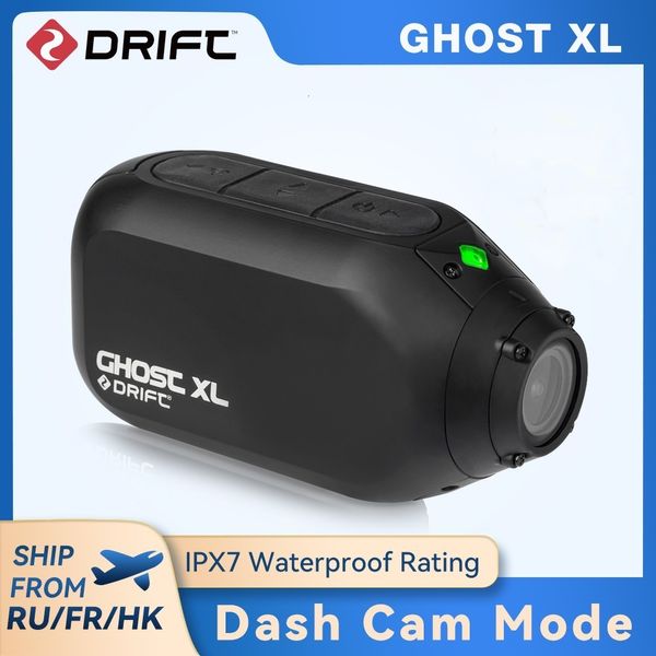 Caméras numériques Drift Ghost XL Sport Caméra d'action étanche Diffusion en direct Vlog 1080P Moto Portable Vélo Vélo Voyage Casque Cam WiFi 230503