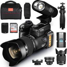 Caméras numériques Caméra DSLR CAMERIE DIGITALE G-ANICA 33MP avec caméra vidéo numérique 24x TELEPO CAMERIE DIGIQUE 1080P 3630