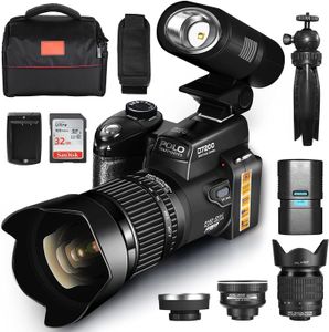 Appareils photo numériques G-Anica appareil photo numérique 33MP appareil photo reflex numérique avec objectif télépo 24X appareil photo numérique professionnel caméra vidéo 1080P 230509