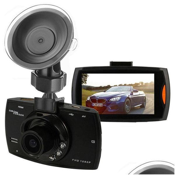 Appareils photo numériques G30 Caméra de voiture 2.4 FL HD 1080P DVR Enregistreur vidéo Dash Cam 120 degrés Grand Angle Détection de mouvement Vision nocturne G-Sen Dho3G