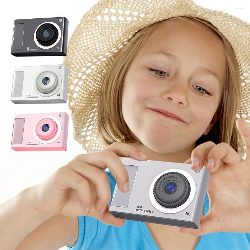 デジタルカメラキッズカメラアンチシェイクCCD​​ HD 1080P 48MPデュアルレンズコンパクトスモールサポート男の子の子供向けの32GBカード