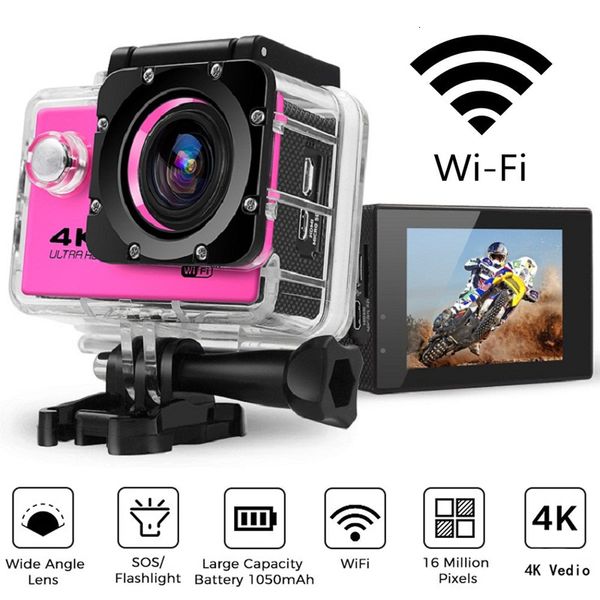 Appareils photo numériques Original Ultra HD 4K30fps Mini caméra d'action extérieure WiFi télécommande caméra de Sport étanche Pro Moto casque caméra de Sport 230518