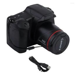 Digitale camera's Portable Travel Vlog Camera Pography 16X Zoom 1080p HD SLR Anti-Shake PO voor live stream