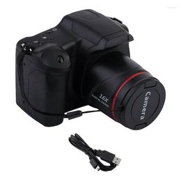 Digitale camera's Portable Travel Vlog Camera Pography 16X Zoom 1080p HD SLR Anti-Shake PO voor Live 4509