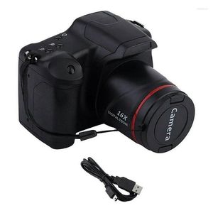 Appareils photo numériques Portable Travel Vlog Camera Pography 16X Zoom 1080P HD SLR Anti-Shake Po Pour Live Stream