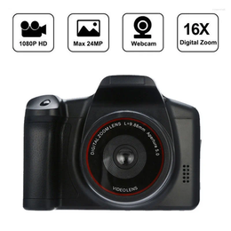 Cámaras digitales Videocámara de video profesional Cámara de mano SLR 16X Zoom HD 1080P Pantalla LCD de 2,4 pulgadas para viajes al aire libre