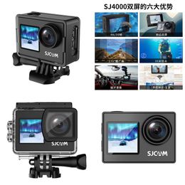 Appareils photo numériques Sjcamsj4000air4K Caméra de plongée FL Wifi étanche HD HD Transport DV Drop Livraison Otiec