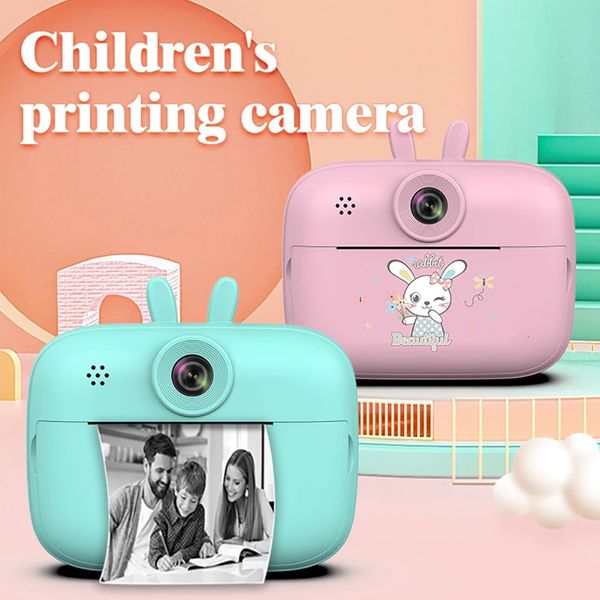 Appareil photo numérique pour enfants, impression instantanée, Mini imprimante thermique, vidéo, jouets éducatifs, cadeau 240131