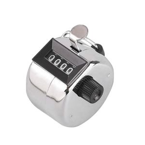 Digital Chrome Hand Tally Clicker/Counter Metal Machanical 4 Digit Number Clicker Golf Digital Hand Count LX4146