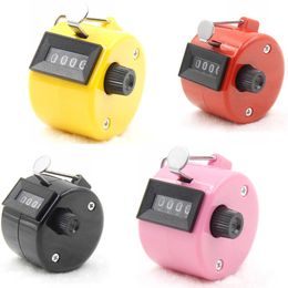 Digital Chrome Hand Tally Clicker Counterfour Digit Number Clicker Golf Long Service Life Light Weight Easy To Collective 3 5DF DD