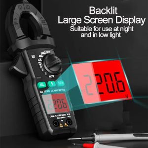 Digitale klemmeter Professionele digitale Ammeter -tang 4000 Tellingen Spanning Stroom Multimeter NCV Capaciteit OHM TESTER