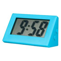 Digital Clock Quiet Electric Alarm Desk LCD kleine batterij met knoopbatterij voor Office Table 240514