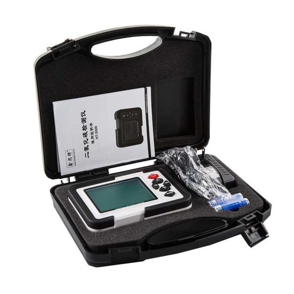Freeshipping Medidor de CO2 digital Detector de monitor de CO2 Analizador de gas Analizadores de CO2 de 9999 ppm Probador de humedad relativa de temperatura