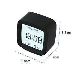 Clock d'alarme d'horloge de bureau numérique Petit son coffre de contact sonore de nuit