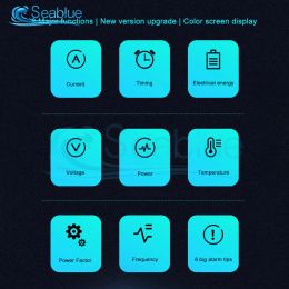 Affichage numérique KWS-AC301 AMMETER AMMETER AC 50-300V Énergie électrique 8 IN1 IN1 LED Digital AC WattMeter Electricity Metter