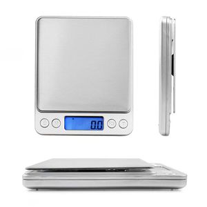 Digital Electronic Kitchen Scales indique que les bijoux de poids de poche 0,01 g pesant la boulangerie de cuisine LCD Scale avec boîte de vente au détail 500 g / 0,01g 3kg / 0,1 g
