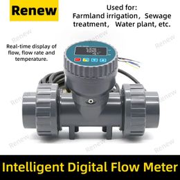 Medidor de flujo digital de aguas residuales Riego agrícola y forestal DN25-80 Sensor de flujo ácido y álcali RS485 NPN 240423