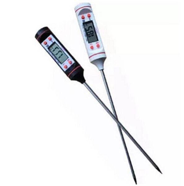 Digitale Voedsel Kookthermometer Sonde Vlees Huishouden Houdfunctie Keuken LCD Gauge Pen BBQ Grill Steak Melk Waterthermometer V5943701