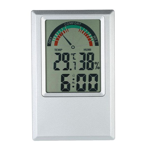 Termometro igrometro digitale Misuratore di umidità della temperatura del giardino Valore minimo massimo Sveglia Strumenti di test del livello di comfort