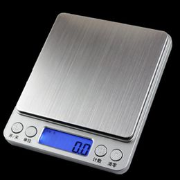 Digitale Sieraden Precisie Pocket Schaalweegschalen Mini LCD elektronische balans Gewichtsschalen 500g 0,01G 1000g 200g 3000g