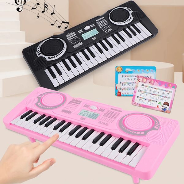 Clavier numérique LED affichage enfants Instrument de musique Portable 37 touches Piano électrique enfants jouet éducatif précoce 240112