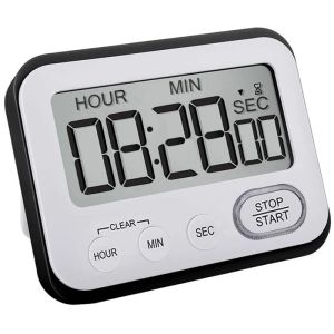 Digitale keuken Countdown Timer: Leraren klaslokaal Teller Large Lcd Loud Netic Clip Kids Simple Clock Mini Small Stopwatch