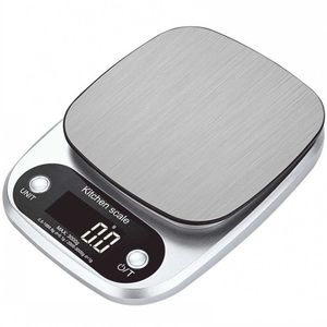 Básculas de cocina digitales Alta precisión Mini bolsillo Joyas Alimentos Dieta Accesorios 3 kg / 5 kg 4 unidades g / oz / ml / fl: oz 210615