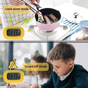 Chronomètre de cuisine numérique minuterie réveil gros chiffres gras 12/24 heures compte à rebours pratique