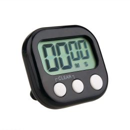 Timer de cuisine numérique à grands chiffres Sold de support magnétique à forte alarme avec grand écran LCD pour cuisiner des jeux de sport de cuisson