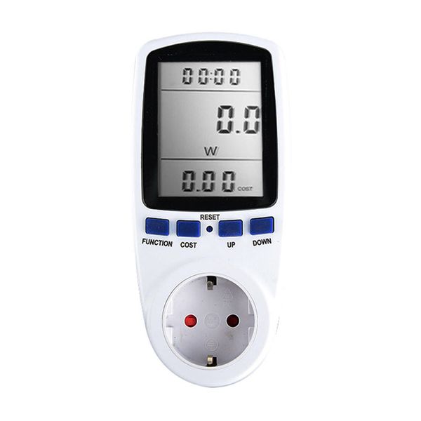 Dispositif de surveillance du compteur d'énergie numérique LCD WattMeter Wattage électricité kwh power mesurer l'analyseur US / FR / EU / UK / Br Plug