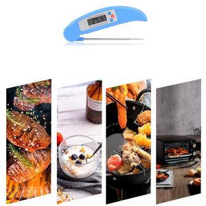 Digitale LCD Voedsel Thermometer Probe Opvouwbare Keuken Thermometer BBQ Vlees Oven Water Olie Temperatuur Test Tools Q222