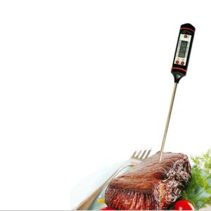 Thermomètre à viande numérique LCD Cuisine Food Home Cuisine intérieure BBQ sonde Water Milk Huile Liquid Four Test Thermomètre numérique