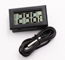 Digitale LCD-scherm Thermometer Koelkast Koelkast Vriezer Aquarium FISH TANK Temperatuur -50 ~ 110C GT Met Doos 1M Kabel