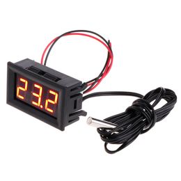 Digitale LED -50 ~ 110 ° C Thermometer DC 5-12V Auto temperatuurpaneel Meter meter Meter Koelkoelkoelkoelkast binnensoorsonde