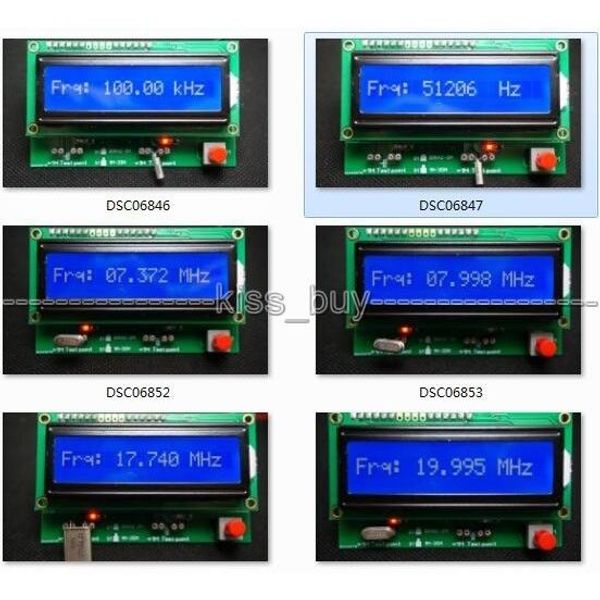 Freeshipping numérique led testeur oscillateur à cristal compteur basse / haute fréquence 3M-20M 30KHZ-2M ADC 49S