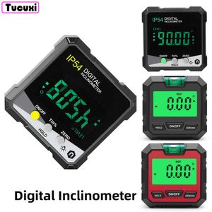 Angle met digitale niveau meter 360 ° mini meten inclinometer met magnetische base elektronische universele schuine gradenbeurt