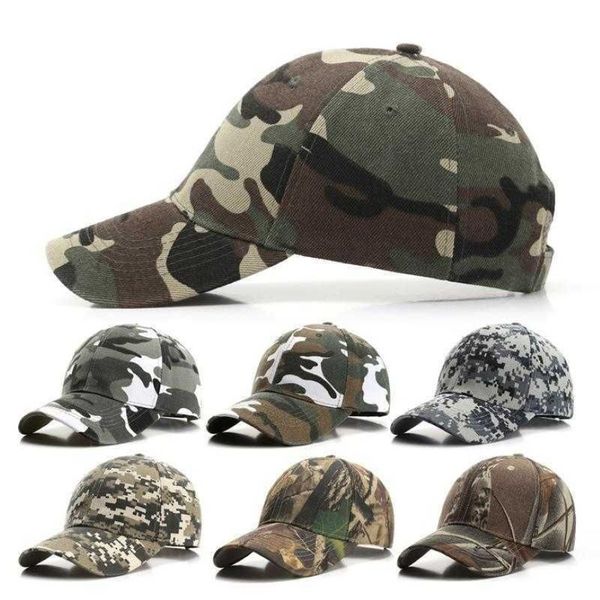 Casquettes de Baseball pour hommes et femmes, casquette de Camouflage tactique de l'armée, chapeau à rabat pour la chasse dans la Jungle en plein air, chapeau de papa en os Q0703262Q