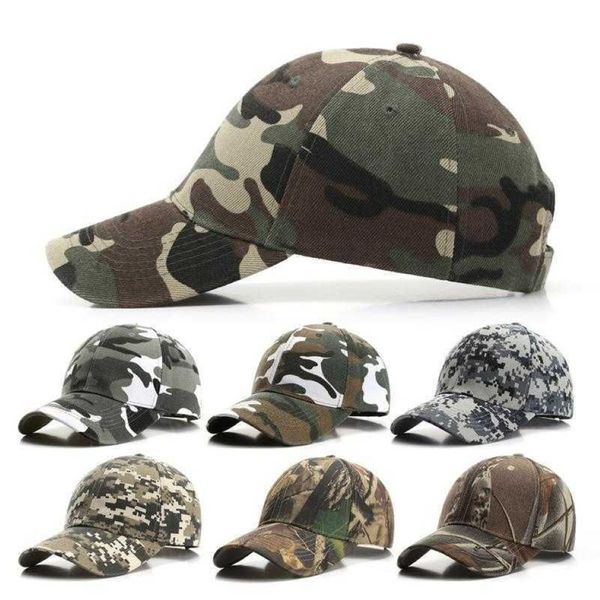 Casquettes de Baseball pour hommes numériques, casquette de Camouflage tactique de l'armée, chapeau à rabat pour chasse dans la Jungle en plein air pour femmes, chapeau de papa en os Q0703244G