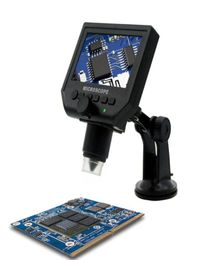 Microscopio digital experimento biológico instrumento prueba de producto mantenimiento electrónico HD 600 veces pantalla industrial microsco6595331