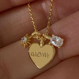 Collier de sublimation de maman numérique blanc je t'aime