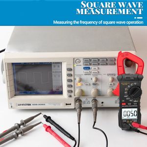 Freeshipping Digital Multimeter Clamp Meter 6000 telt True RMS AMP DC / AC Huidige Klem Tester Meters Voltmeter 400 V Auto Range